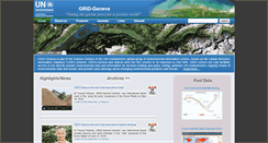 Desktop Screenshot of grid.unep.ch